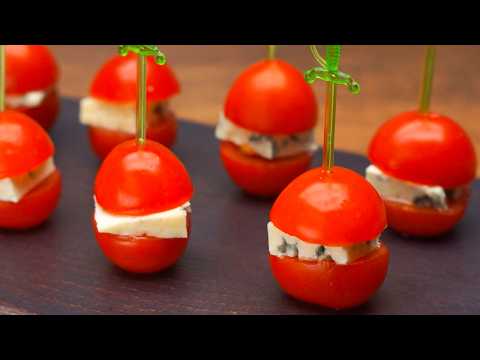 Видео: ТОП-10 закусок за 5 минут! Быстрые и вкусные закуски для фуршета