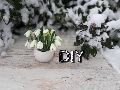 Видео: Подснежники из фоамирана. Простой способ.