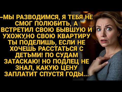 Видео: -Ухожу к бывшей, но мне причитается твоей полквартиры, не то лишу детей! Но негодяй спустя...