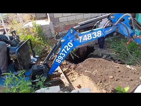Видео: Приямок для ввода водопровода в подвал дома. Работа на холостых оборотах. По просьбе подписчиков