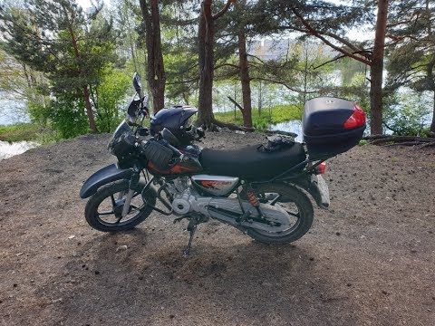 Видео: Bajaj Boxer BM150X - покатушки по бездорожью, рыбалка, контрруление