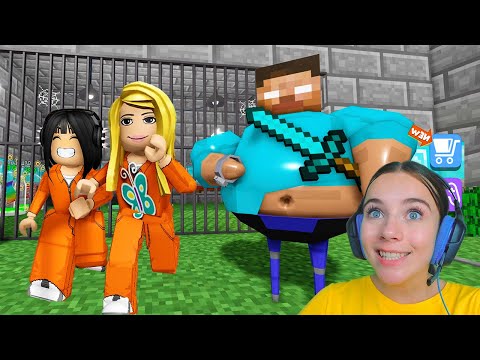 Видео: ПОБЕГ ИЗ МАЙНКРАФТА С АЛЁНОЙ в ROBLOX!