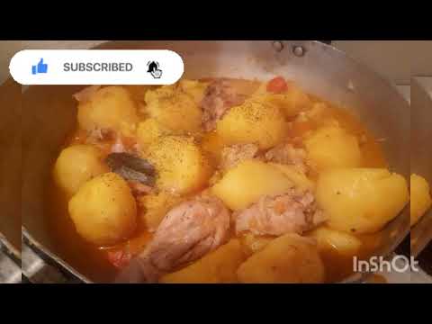 Видео: Картофельный рагу с курицей.Вкусный ,сытный,калоритный ужин  из 3х  простых овощей.