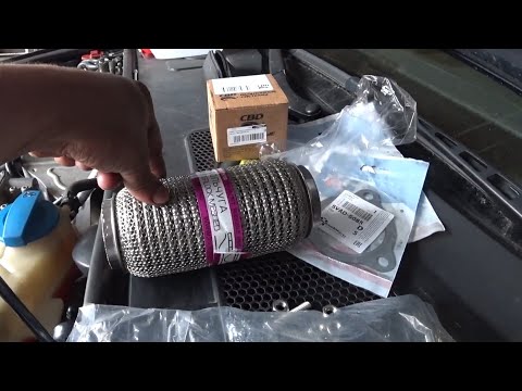 Видео: Замена гофры выхлопной системы 3.0 TDI A6 C6.