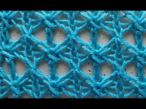 Видео: Прелестный ажур из двух рядов. Просто, быстро, красиво