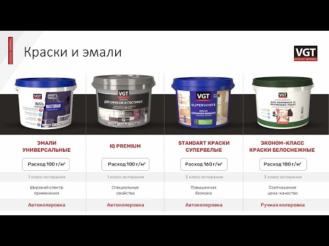 Видео: Краски VGT: когда, что и чем покрасить?
