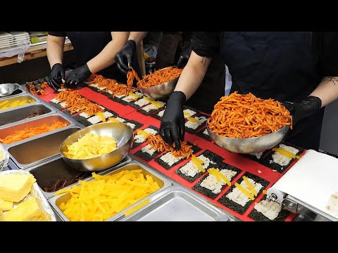 Видео: яичный омлет, мини-кимбап и коллекция корейских закусок