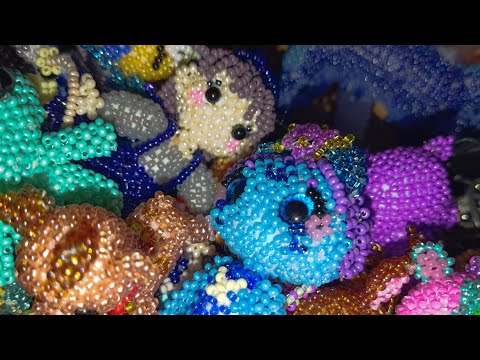 Видео: обзор моих амигуруми из бисера🙌🥰 #бисероплетение #амигурумиизбисера #амигуруми #бисер
