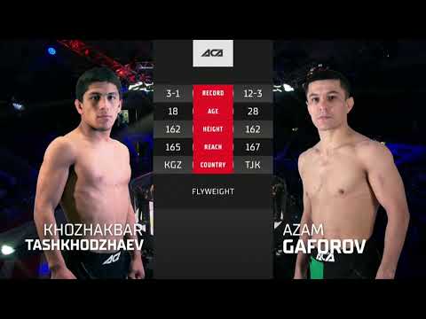 Видео: Хожакбар Ташходжаев vs. Азам Гафоров | Khozhakbar Tashkhodzhaev vs. Azam Gaforov | ACA 138