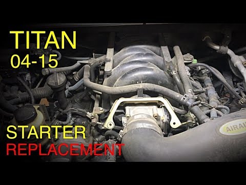 Видео: Замена стартера Nissan Titan (2004-2015)