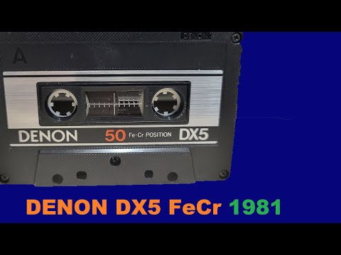 Видео: АУДИОКАССЕТА DENON DX5 1981! ЕЩЁ ОДИН FeCr!