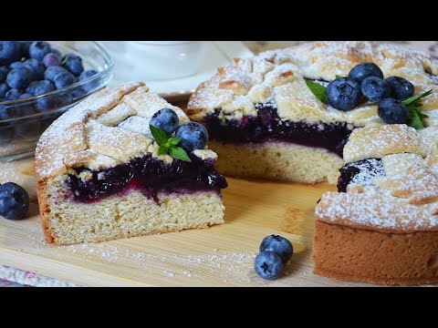 Видео: Песочный пирог с голубикой.😍 Нежный и невероятно вкусный | Танюшина кухня