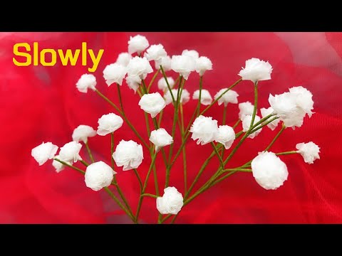 Видео: ABC TV | Как сделать цветок дыхания ребенка № 1 (медленно) - Учебник по рукоделию