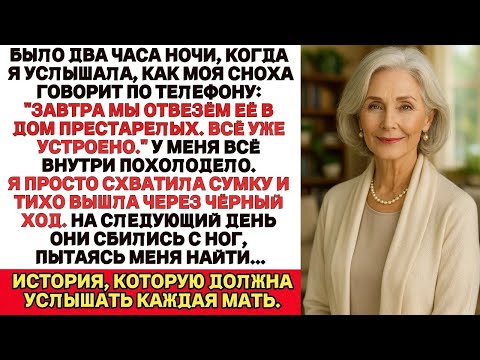 Видео: ＂Я сбежала из дома сына посреди ночи, услышав, что задумала его жена…＂