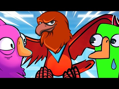 Видео: АМОГУСЬ! СОКОЛ СРЕДИ УТОК И ГУСЕЙ! - Goose Goose Duck!