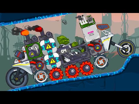 Видео: Машина Луноход RoverCraft #14 Финал. Планета Enceladus и Завр Пришелец на Машинки Кида