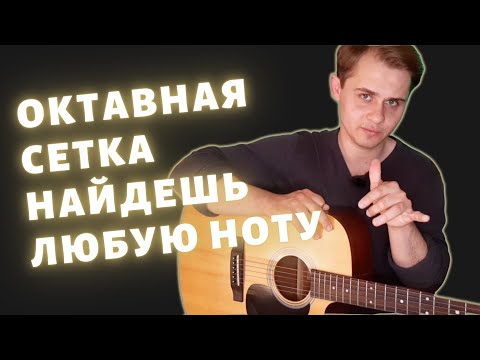Видео: Ноты на гитаре |  Октавная сетка поможет запомнить ноты | Урок гитары