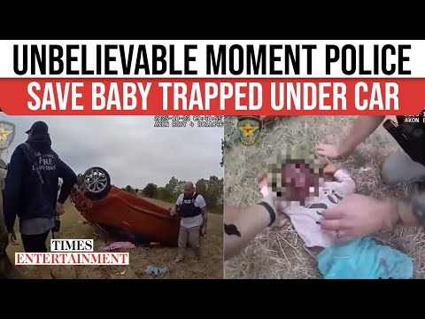 Видео: Копы-герои СПАСЛИ МАЛЫША, ПОПАВШЕГО ПОД ПЕРЕВЕРНУВШУЮСЯ МАШИНУ В ТЕХАСЕ; ДУШЕПЕРЕЧИСЛЕННОЕ ВИДЕО ...