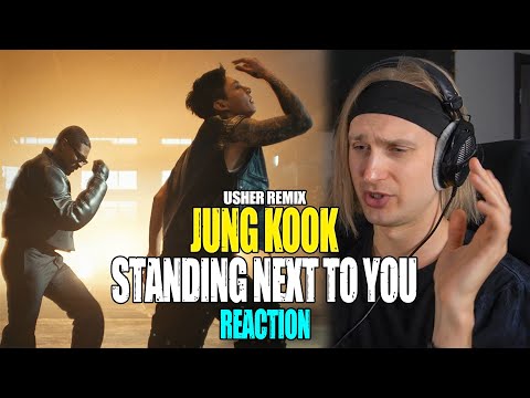 Видео: Jung Kook BTS Usher Standing Next to You Usher Remix | reaction реакция |Проф. звукорежиссер смотрит