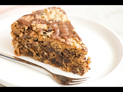 Видео: Шоколадова торта с орехи и фурми (Chocolate date walnut cake)