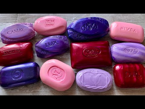 Видео: ASMR SOAP| Cutting colored soaр | Soap Carving| Резка крашенного мыла