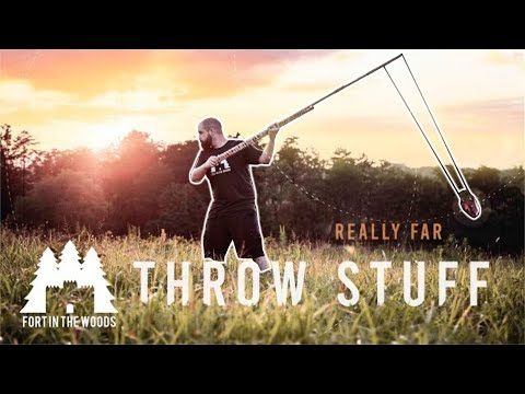 Видео: Самодельный посох-праща: ручной требушет