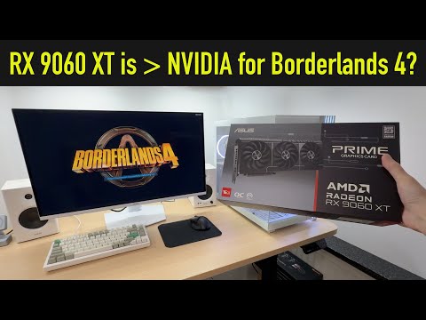 Видео: Никаких подтормаживаний на видеокартах AMD?! RX 9060 XT против бенчмарка Borderlands 4