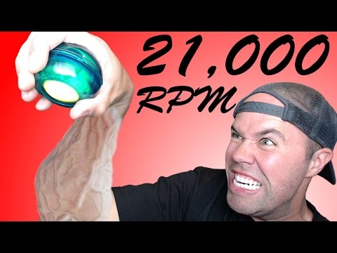 Видео: Самое быстрое в мире устройство, приводимое в движение человеком | Тренажер-гироскоп Powerball!