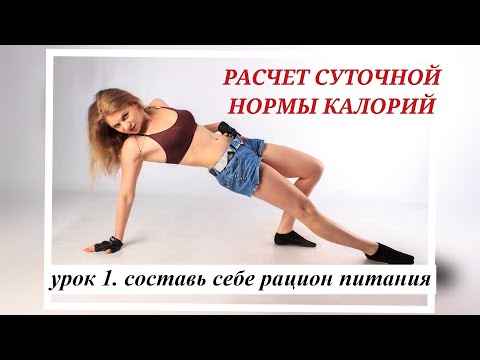 Видео: 1 Расчет суточной нормы калорий для женщин и мужчин. 2 способа. Расчет калорий. Как считать калории.