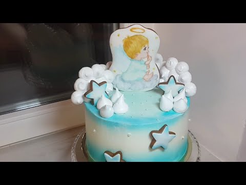 Видео: Отличная идея торта на Крестины и Рождество