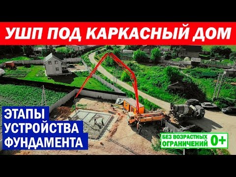 Видео: УШП под каркасный дом. Этапы устройства фундамента. Утепленная шведская плита. Построй Себе Дом.