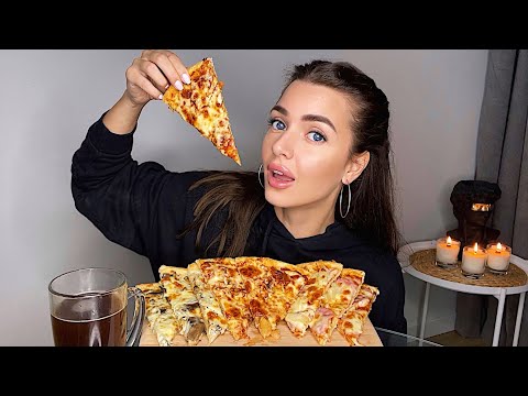 Видео: КАК ВЛЮБИТЬ В СЕБЯ МУЖЧИНУ?😍У МЕНЯ АНГИНА😭🤒 МУКБАНГ пицца кофе MUKBANG pizza coffee