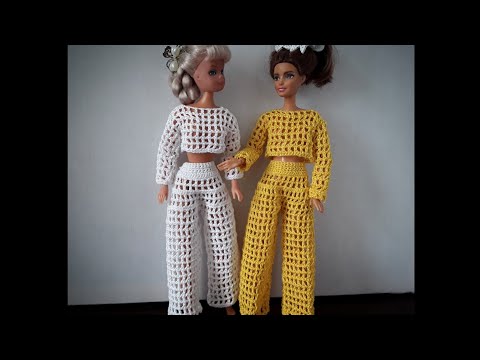 Видео: Прекрасная летняя  модель для барби. Легко, просто и быстро.