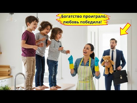 Видео: Домработница изменила жизнь тройняшек миллиардера #трогательнаяистория#жизненнаяистория