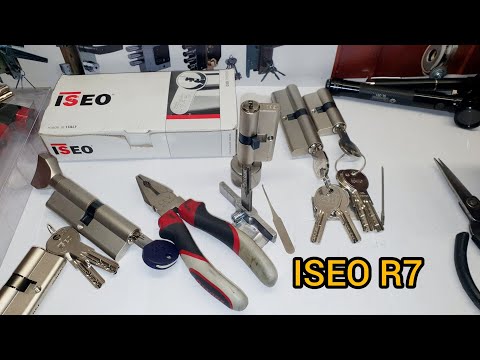 Видео: Каким инструментом можно открыть замки ISEO R6/R6+/R7 +380933008410 Medvejatnik.com.ua