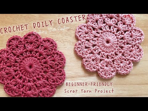 Видео: ОЧЕНЬ ПРОСТАЯ подставка для салфетки крючком | Проект для начинающих по вязанию крючком из лоскут...