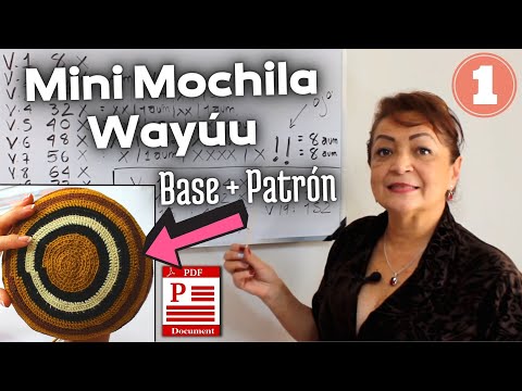 Видео: Мини-рюкзак Wayúu из 4 цветов - шаг за шагом