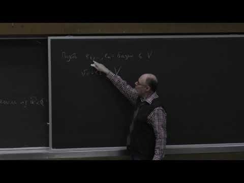 Видео: Мануйлов В. М. - Линейная алгебра и геометрия - 19. Овеществление и комплексификация
