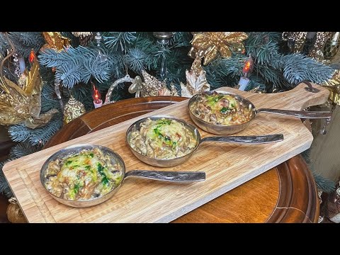 Видео: Рецепт Вкусного Жульена из  Баклажанов и Грибов. Секрет правильного жульена на Праздничный стол