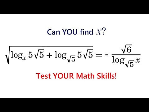 Видео: Можете ли вы решить это ОЧЕНЬ СЛОЖНОЕ логарифмическое уравнение?