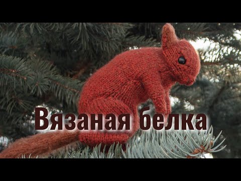 Видео: Я связала спицами игрушку-белку. Показываю процесс и результат