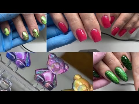 Видео: Влог/ Смешиваю гель- лаки/ Работы/#nails #влог #маникюр #ногти #дизайнногтей #nailart