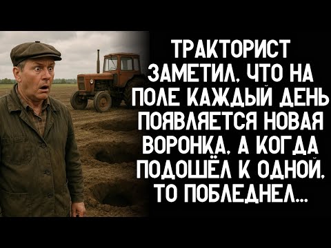Видео: Тракторист заметил, что на поле каждый день появляется воронка, а когда подошёл, потерял дар речи...
