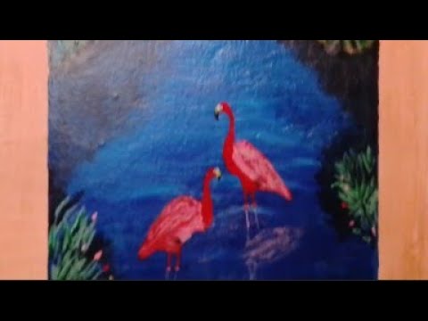 Видео: Рисую на стене в доме