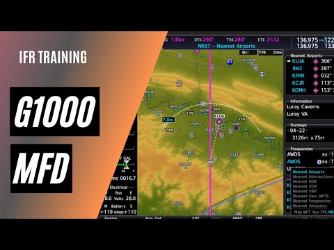 Видео: Изучение многофункционального дисплея на G1000
