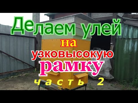 Видео: Улей на узковысокую рамку 🔨✏📐  2 часть