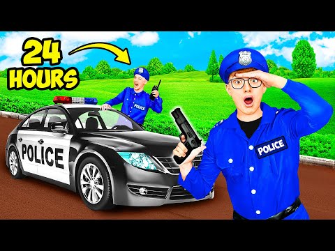 Видео: Стали ПОЛИЦЕЙСКИМИ на 24 ЧАСА Челлендж !