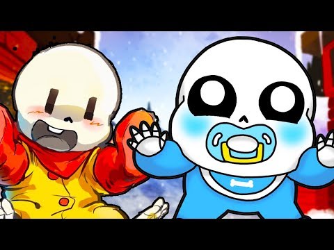 Видео: РЕБЁНОК САНС И МАЛЫШ ПАПАЙРУС! - HALLOTALE [Undertale] - #1