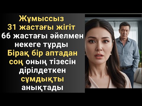 Видео: Жұмыссыз 31 жастағы жігіт 66 жастағы әйелмен некеге тұрды. Бірақ бір аптадан соң оның тізесін