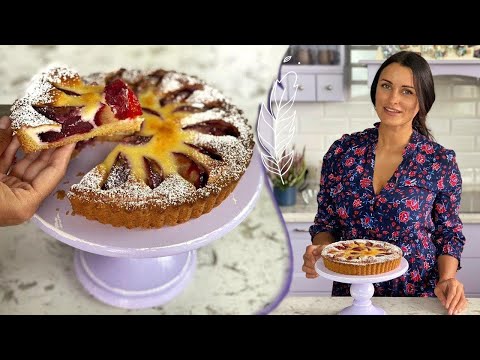 Видео: СЛИВОВЫЙ ПИРОГ со сметанной заливкой 🍰 Проверенный МАМИН РЕЦЕПТ😋 Готовим с Лизой Глинской😊